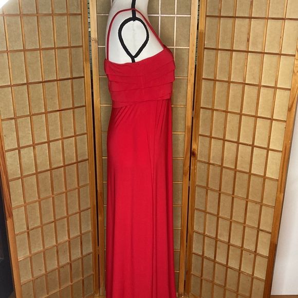 R&K Originals Dress Red Empire Waist Maxi Dress - Picture 3 of 10